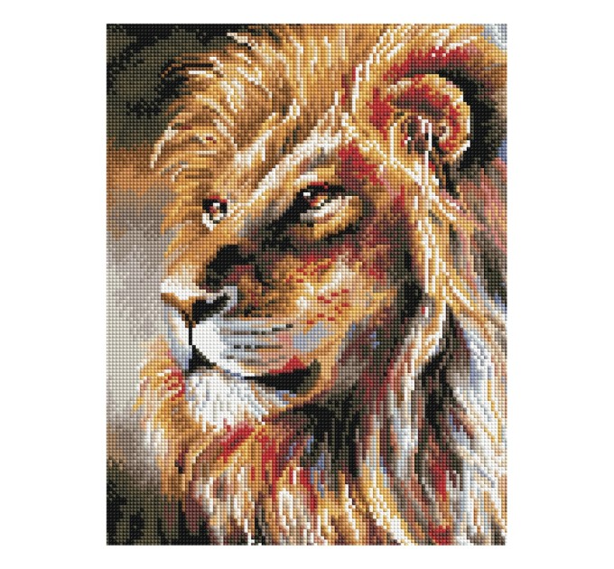 Мозаика алмазная Три совы «Царь зверей», 30х40 см, холст на деревянном подрамнике АМП3040_47598