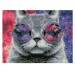 Мозаика алмазная Три совы «Кошачий космос», 40х50 см, холст на деревянном подрамнике АМП4050_47621