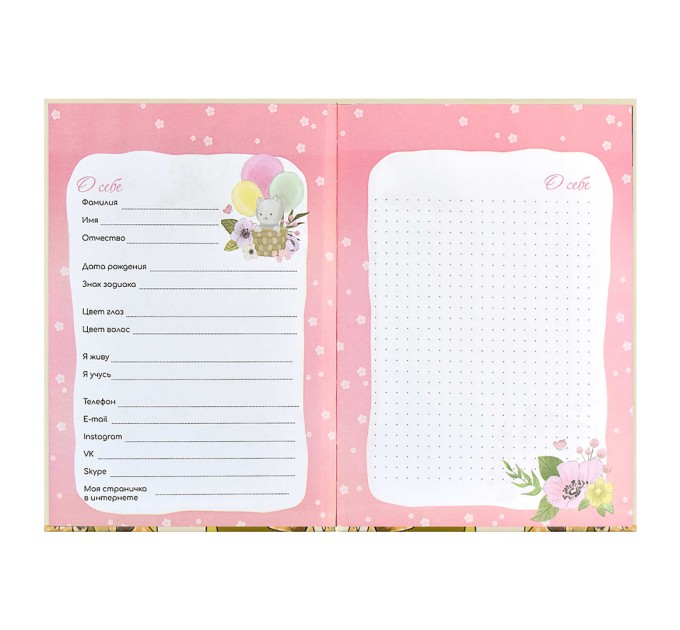 Дневничок для девочек А5, 48 л., «Желтые кеды» 59757