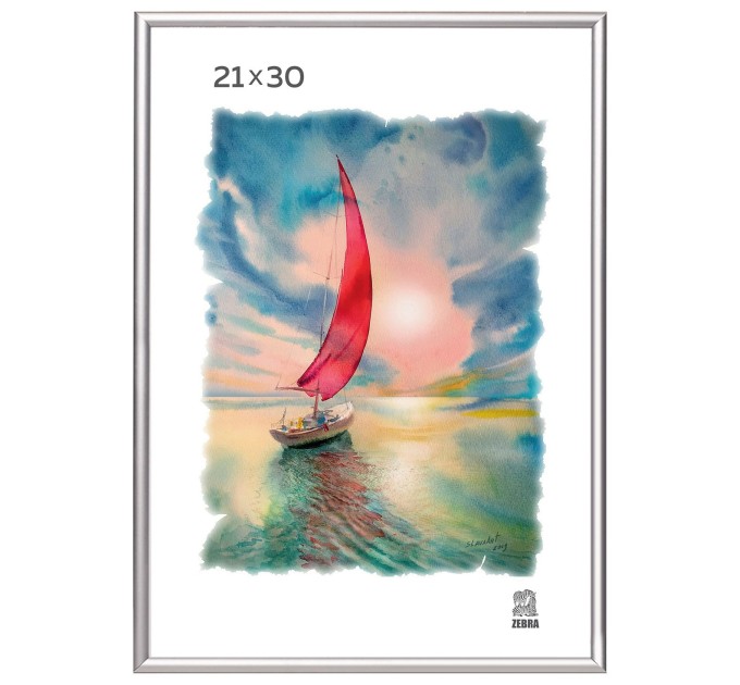 Рамка алюминиевая со стеклом 21х30 А_21х30