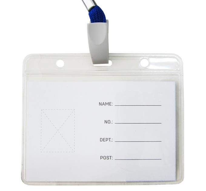 Бейдж 105х70, на тесьме 5756