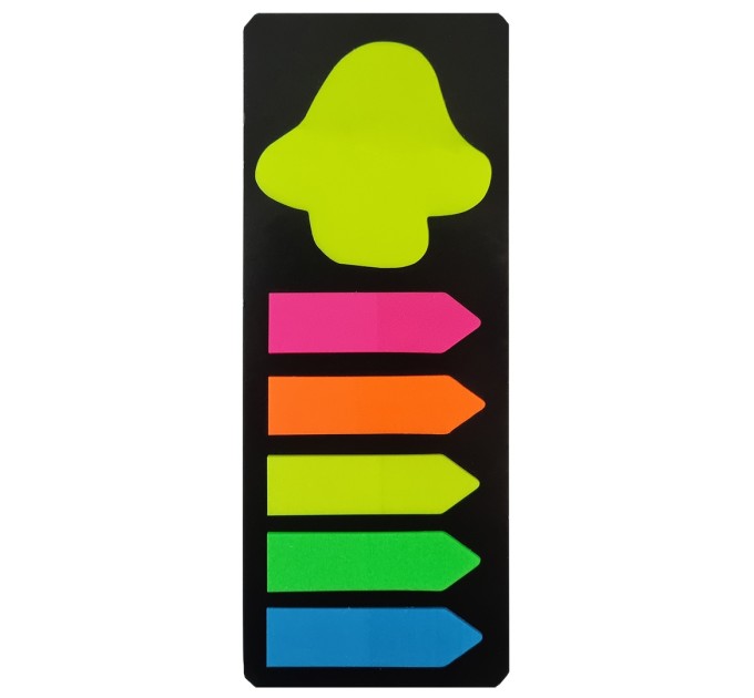 Набор блок для заметок с липким слоем+закладки пластиковые 44х12, 20 л., 5 цветов WB-95051