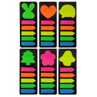 Набор блок для заметок с липким слоем+закладки пластиковые 44х12, 20 л., 5 цветов WB-95051