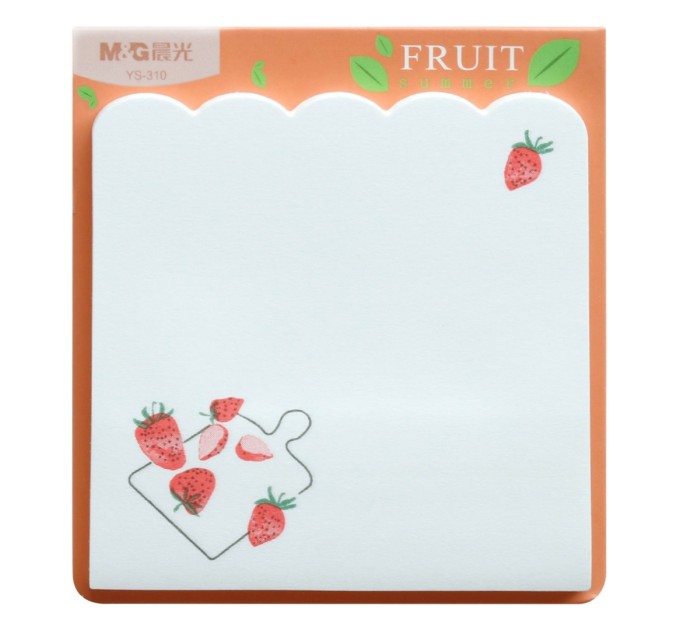 Блок для заметок с липким слоем, 71х71, 60 л., «FRUIT» AS33G18121
