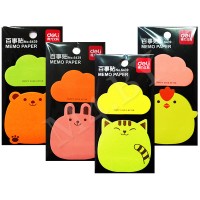 Блок для заметок Deli, с липким слоем, фигурный, 20 л., 2 цвета 6439 Блок для заметок Deli, с липким слоем, фигурный, 20 л., 2 цвета 6439