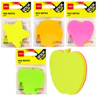 Блок для заметок Deli, с липким слоем, фигурный, NEON, 4х20 л., 76х76 А03202 Блок для заметок Deli, с липким слоем, фигурный, NEON, 4х20 л., 76х76 А03202