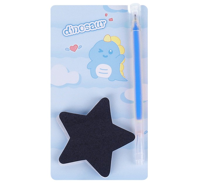 Набор блок для заметок с липким слоем 70х70 мм, 50 листов + ручка гелевая, «DINOSAUR» WB-95293