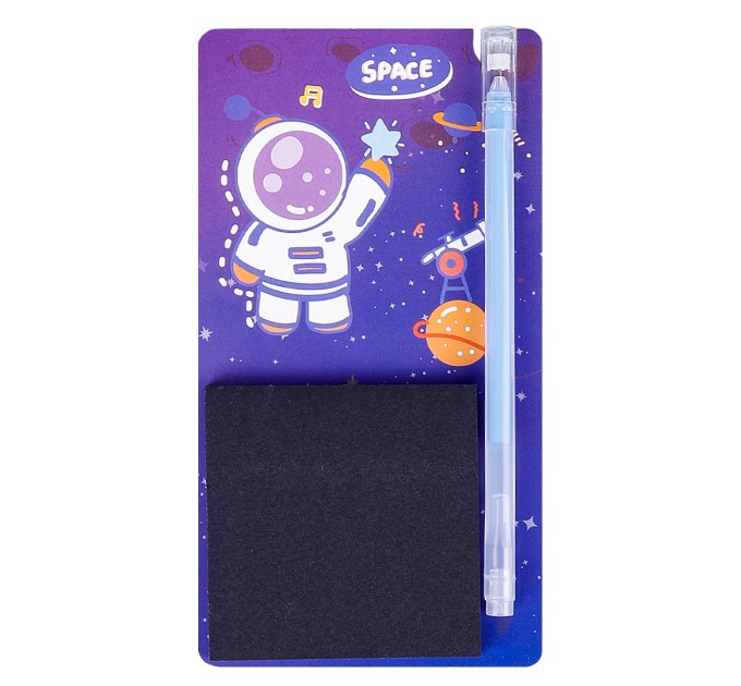 Набор блок для заметок с липким слоем 70х70 мм, 50 листов + ручка гелевая, «SPACE» WB-95298