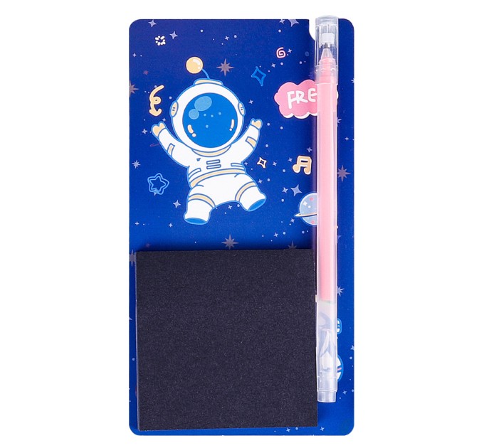 Набор блок для заметок с липким слоем 70х70 мм, 50 листов + ручка гелевая, «SPACE» WB-95298