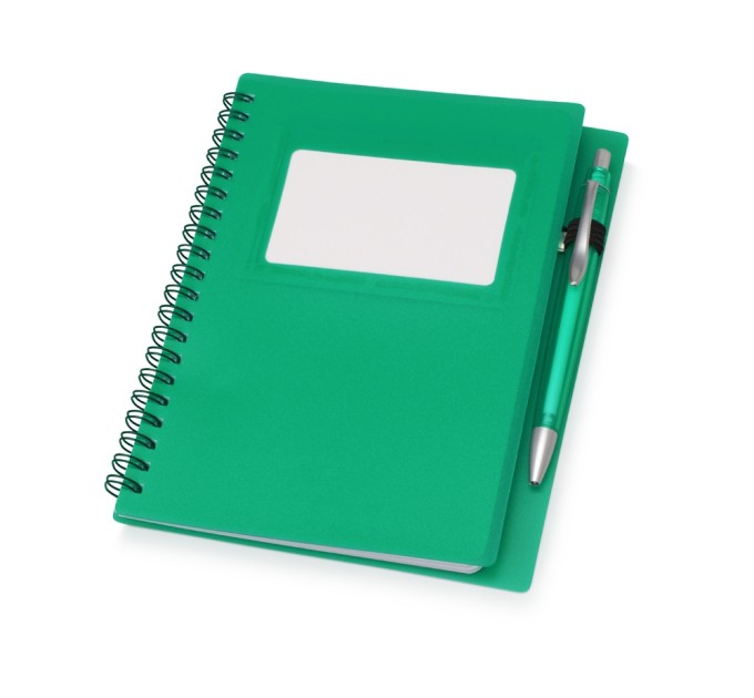 Блокнот А6 "Контакт" с ручкой