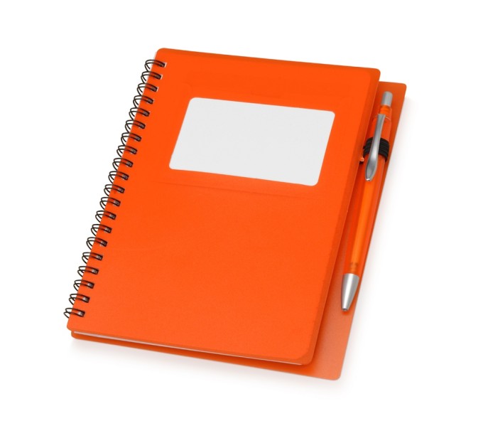 Блокнот А6 "Контакт" с ручкой