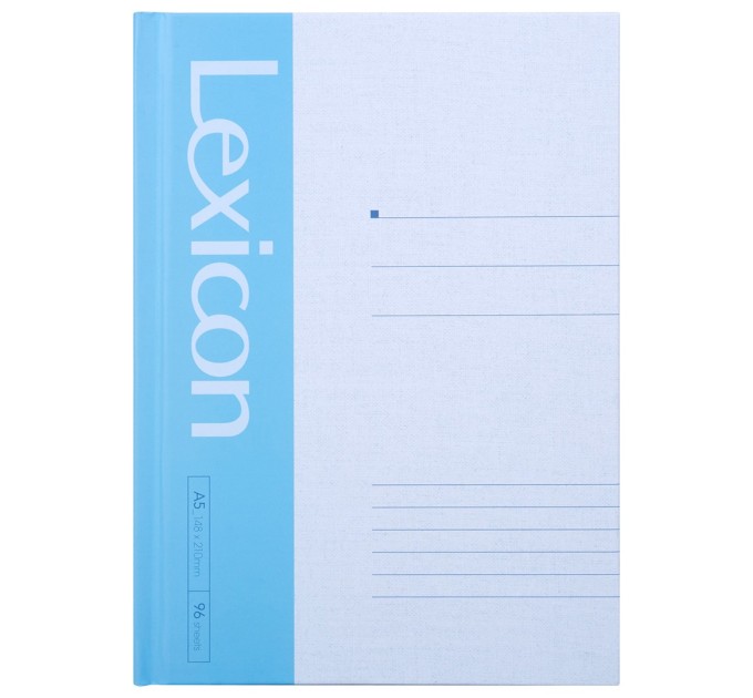 Блокнот A5, 96 л., линейка, плотная обложка, «LEXICON» 3284