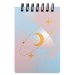 Блокнот 80 л., 105х75 мм, на гребне, «Луна и звезды» BX9240A7UP-1-4