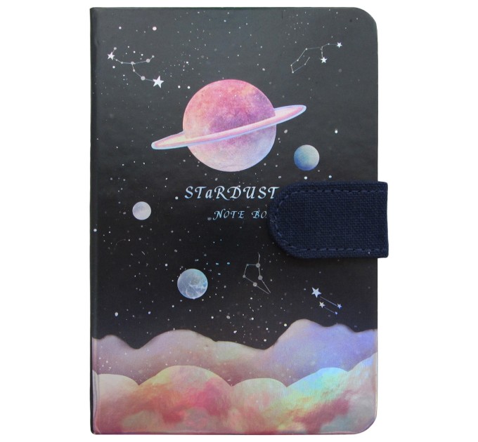 Блокнот А6, 112 л., с магнитной застежкой, «STARDUST» MY001-1