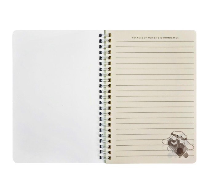 Блокнот 140х207 мм, 60 л., на гребне, «HAPPY DAY» WB-95351