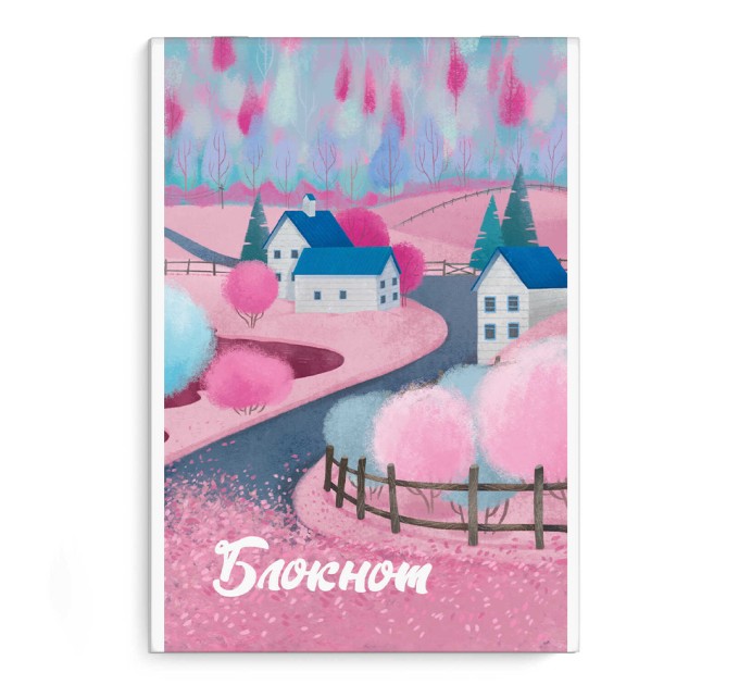 Блокнот A5, 40 л., на скобе, «Пейзаж» 58128