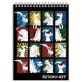 Блокнот А7, 40 л., на гребне, «Дино-комикс» 64398