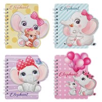 Блокнот 130х100 мм, 60 л., на гребне, «ELEPHANT» WB-95500