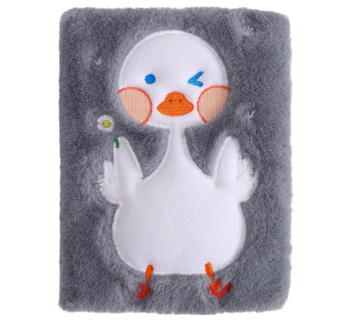 Блокнот 112 л., 127х180 мм, плюшевый EFMR0003B6-1-4