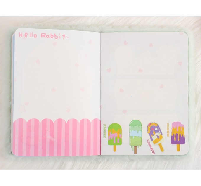 Блокнот 112 л., 127х180 мм, плюшевый EFMR0003B6-1-4