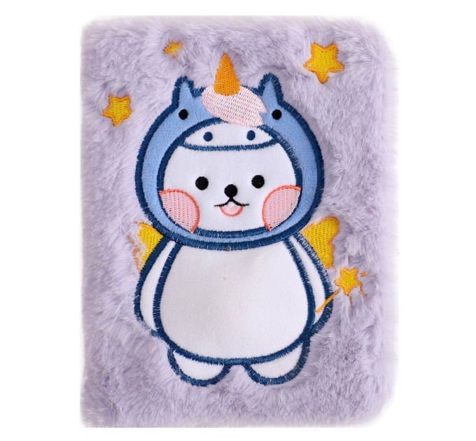 Блокнот 112 л., 127х180 мм, плюшевый EFMR0003B6-1-4