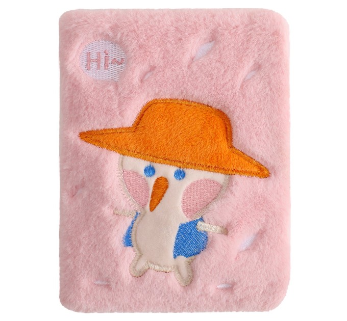 Блокнот 112 л., 127х180 мм, плюшевый EFMR0003B6-1-4