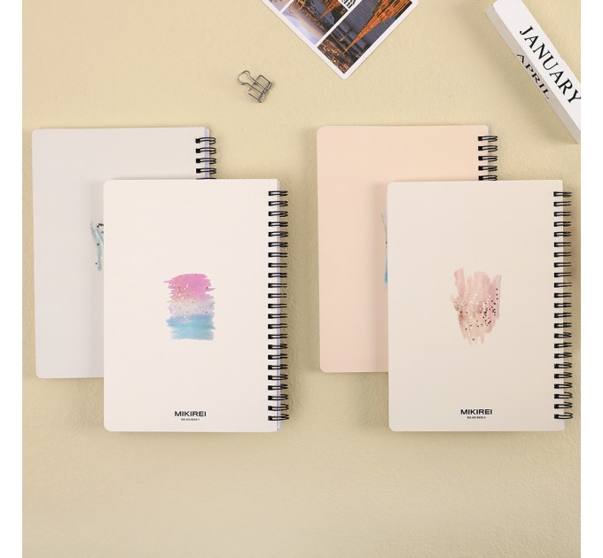 Блокнот 80 л., 145х210 мм, на гребне, «Бабочки» BX9939A5-1-4