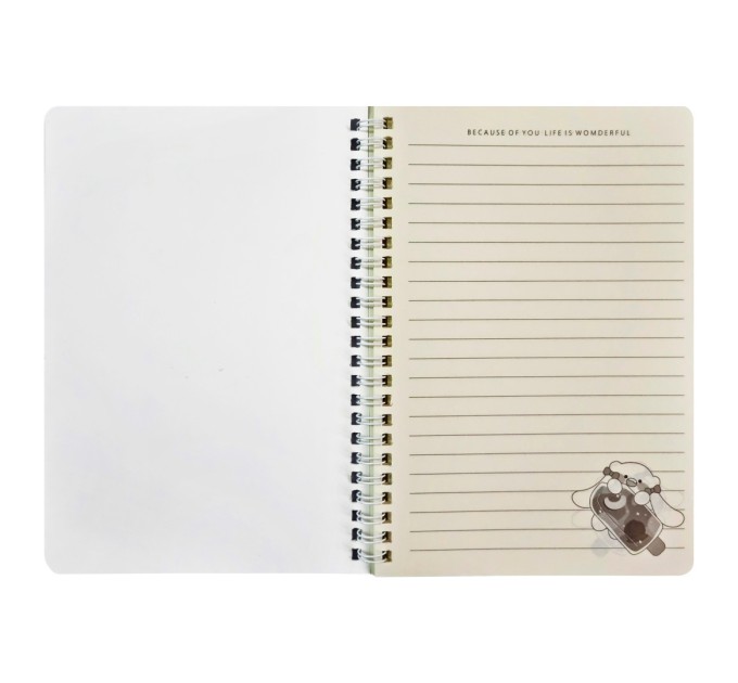 Блокнот 140х207 мм, 60 л., на гребне, «Единорог» WB-95346