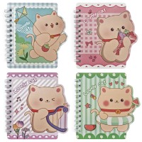 Блокнот 130х100 мм, 60 л., на гребне, «LOVELY CAT» WB-95499