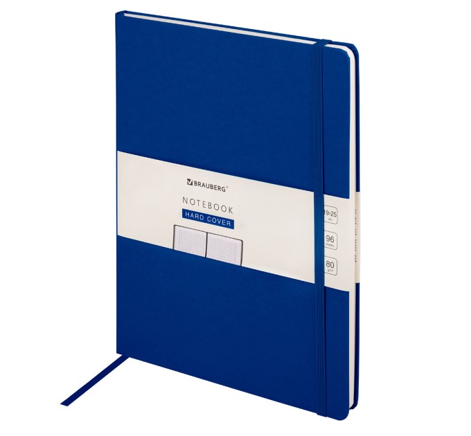 Блокнот В5, 96 л., клетка, балакрон, темно-синий, «Ultra» 113061