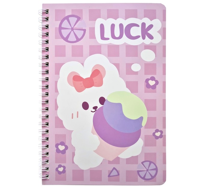 Блокнот 140х207 мм, 60 л., на гребне, «Кролик» WB-95348