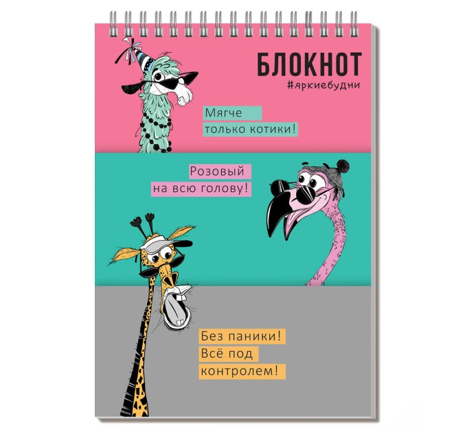 Блокнот А5, 60 л., на гребне, «Упс компания» 64298