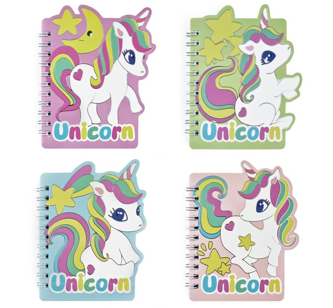 Блокнот 130х100 мм, 60 л., на гребне, «UNICORN» WB-95419