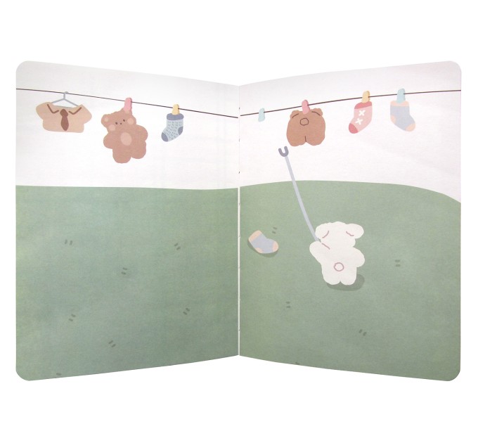 Блокнот 97 л., 130х170 мм, с кнопкой, «Bear story» EFB00002B6-1-1