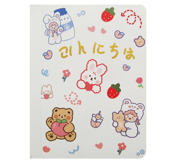 Блокнот 97 л., 130х170 мм, с кнопкой, «Bear story» EFB00002B6-1-1