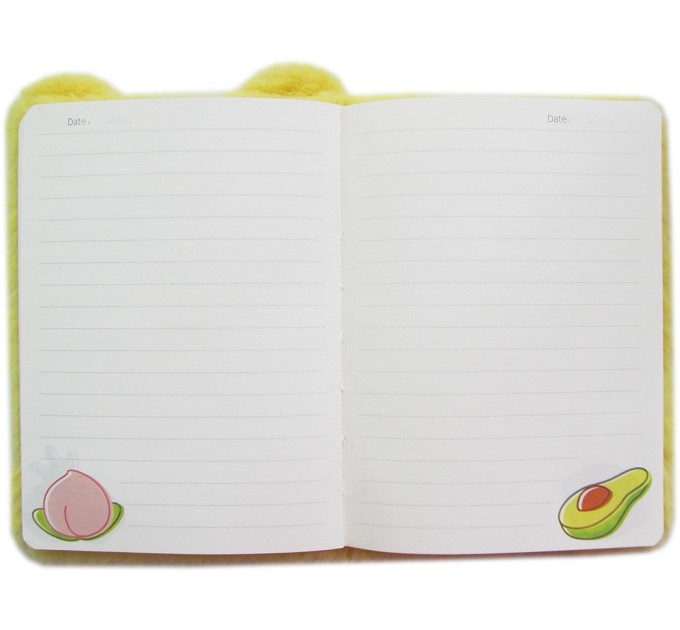 Блокнот 112 л., 127х180 мм, плюшевый, «Ушастики» EFMR0006B6-1-4