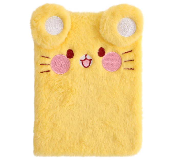 Блокнот 112 л., 127х180 мм, плюшевый, «Ушастики» EFMR0006B6-1-4