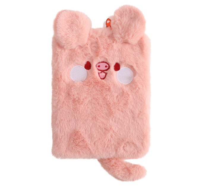 Блокнот 112 л., 127х180 мм, плюшевый, «Ушастики» EFMR0006B6-1-4