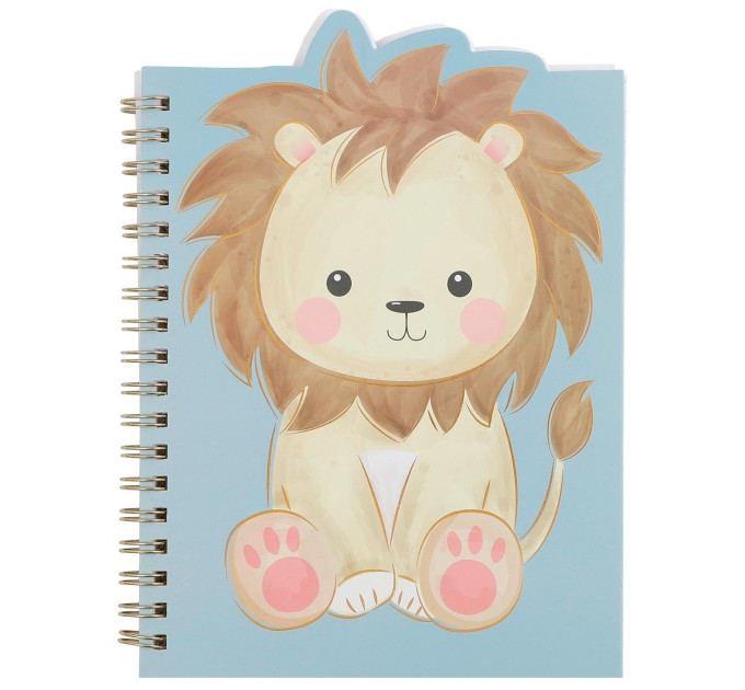 Блокнот 130х180 мм, 60 л., фигурный, на гребне, «Животные» BXZ9950B6-1-4