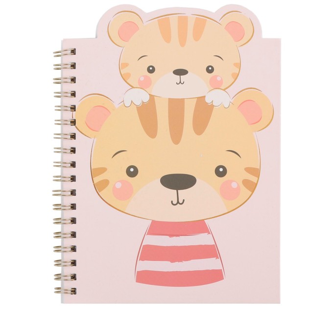 Блокнот 130х180 мм, 60 л., фигурный, на гребне, «Животные» BXZ9950B6-1-4