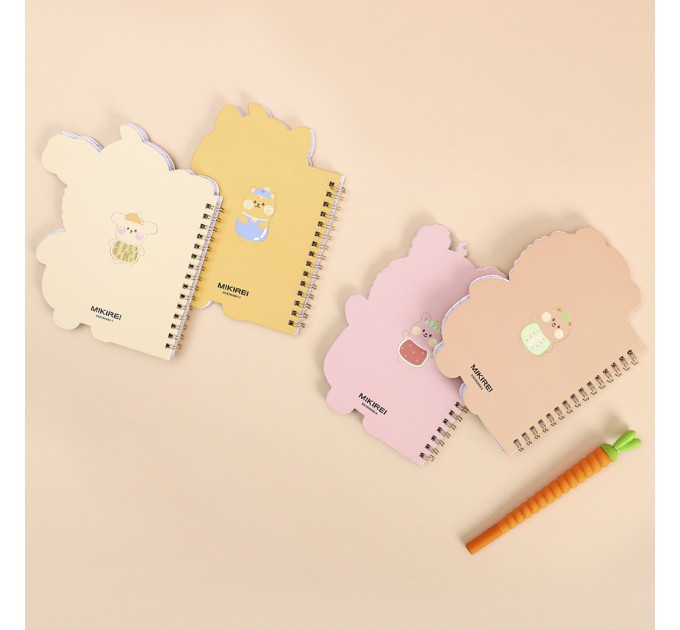 Блокнот 145х105 мм, 60 л., фигурный, на гребне BXZ9964A6-1-4