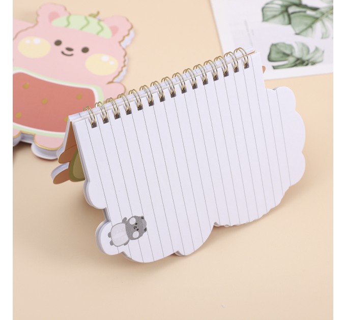 Блокнот 145х105 мм, 60 л., фигурный, на гребне BXZ9964A6-1-4