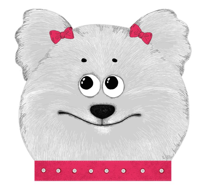 Блокнот A6, 30 л., на скобе, «Собачка» 60055