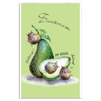 Блокнот А5, 40 л., на скобе, «Авокадо» 63057