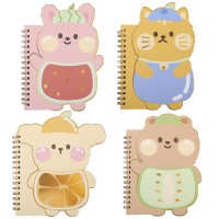 Блокнот 145х105 мм, 60 л., фигурный, на гребне BXZ9964A6-1-4