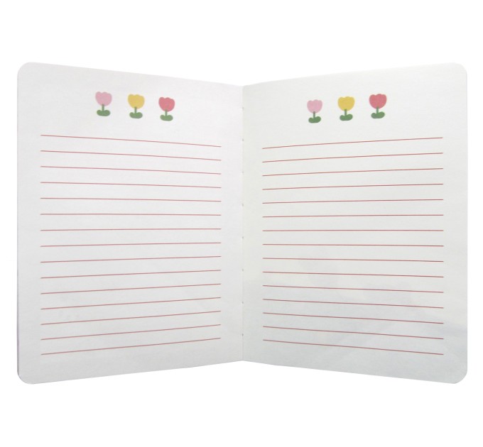 Блокнот 97 л., 130х170 мм, с кнопкой, «Peach bear» EFB00003B6-1-1