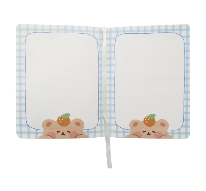 Блокнот 97 л., 130х170 мм, с кнопкой, «Peach bear» EFB00003B6-1-1