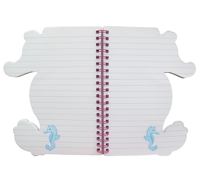 Блокнот 180х145 мм, 60 л., фигурный на гребне, «Морской конек» EFXZ00003-1-1