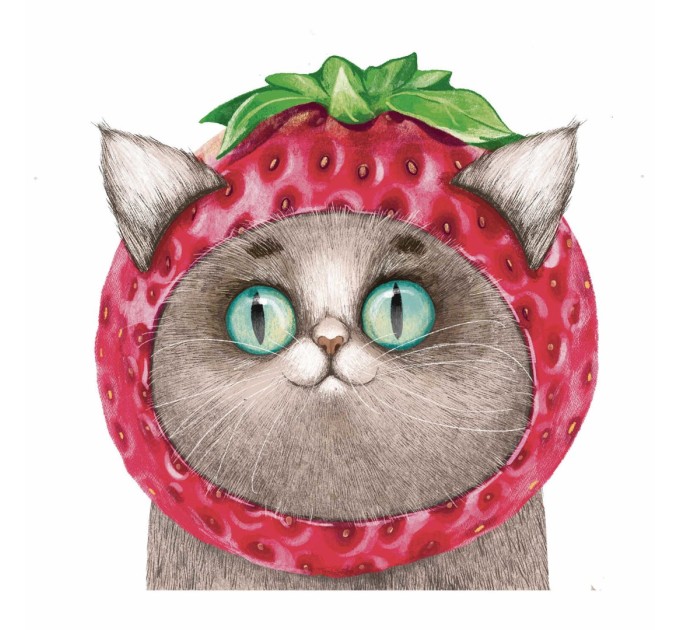 Блокнот 120х117, 30 л., на скобе, «Необычная клубничка» 63035