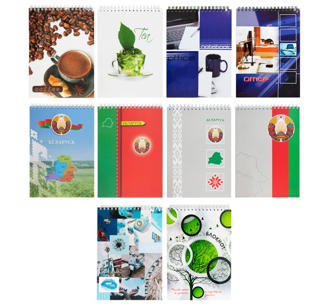 Блокнот A5, 80 л., клетка/линейка, на гребне 8с047